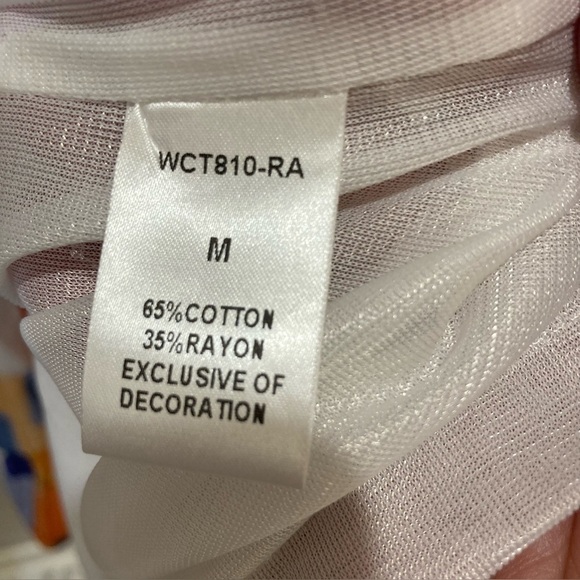 THML abstract print dress. Short sleeve, dropped waist, knee length. Size M - Picture 4 of 4